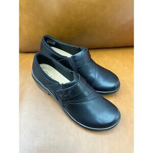 Clarks Collection Slip On Loafers Womens 6 Black Excellent Comfort Work Shoes